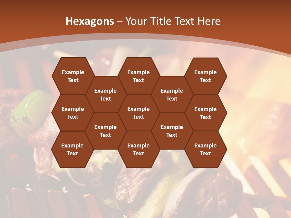 Flame Meat Barbequing PowerPoint Template