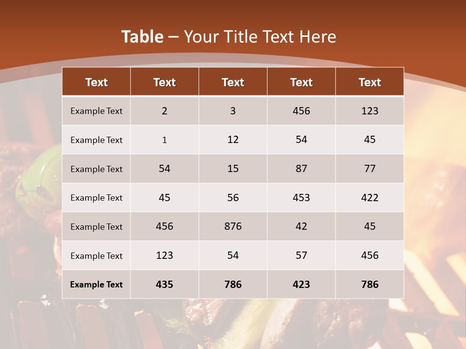 Flame Meat Barbequing PowerPoint Template