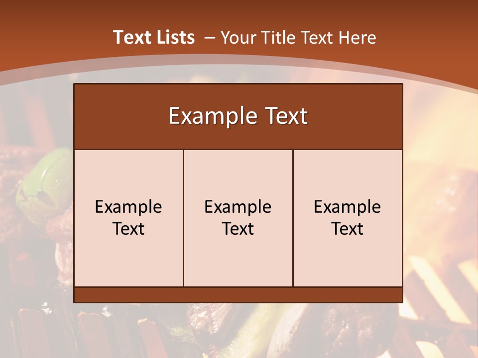 Flame Meat Barbequing PowerPoint Template