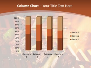 Flame Meat Barbequing PowerPoint Template