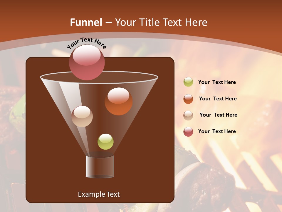 Flame Meat Barbequing PowerPoint Template