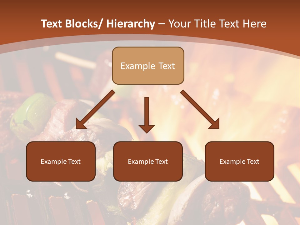 Flame Meat Barbequing PowerPoint Template