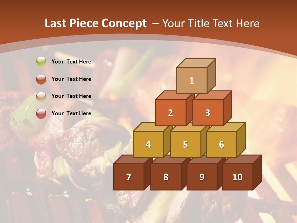 Flame Meat Barbequing PowerPoint Template