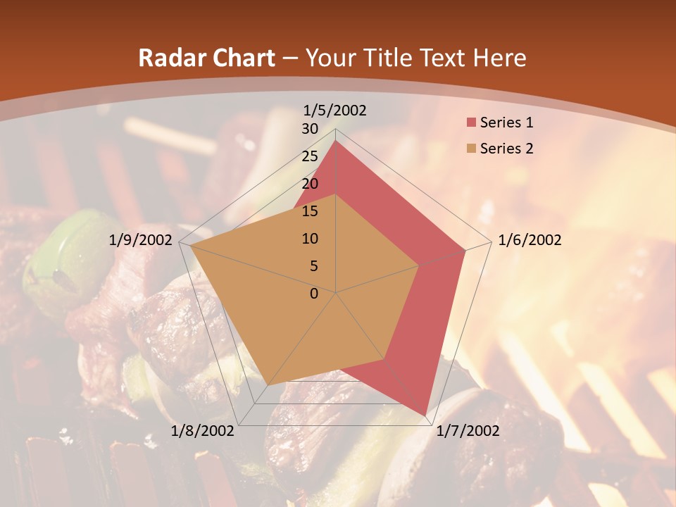Flame Meat Barbequing PowerPoint Template