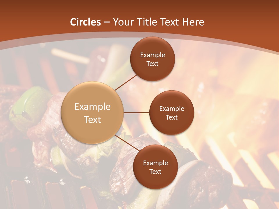 Flame Meat Barbequing PowerPoint Template