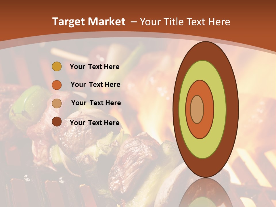 Flame Meat Barbequing PowerPoint Template