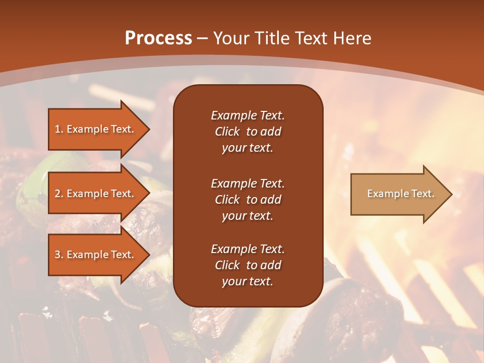 Flame Meat Barbequing PowerPoint Template