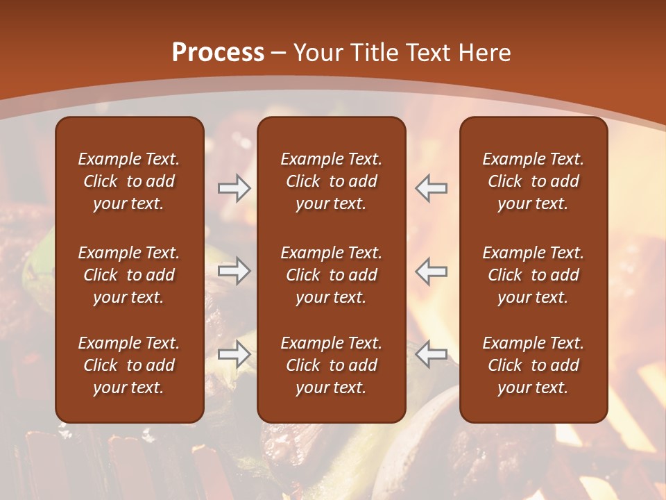 Flame Meat Barbequing PowerPoint Template