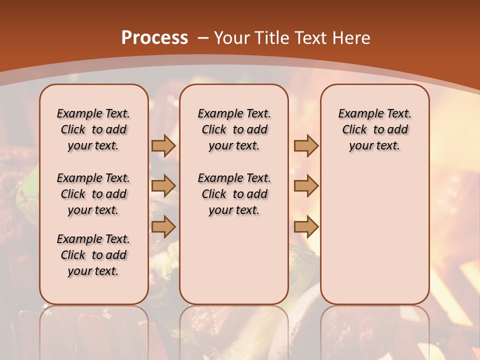 Flame Meat Barbequing PowerPoint Template