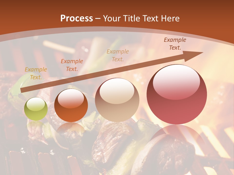 Flame Meat Barbequing PowerPoint Template