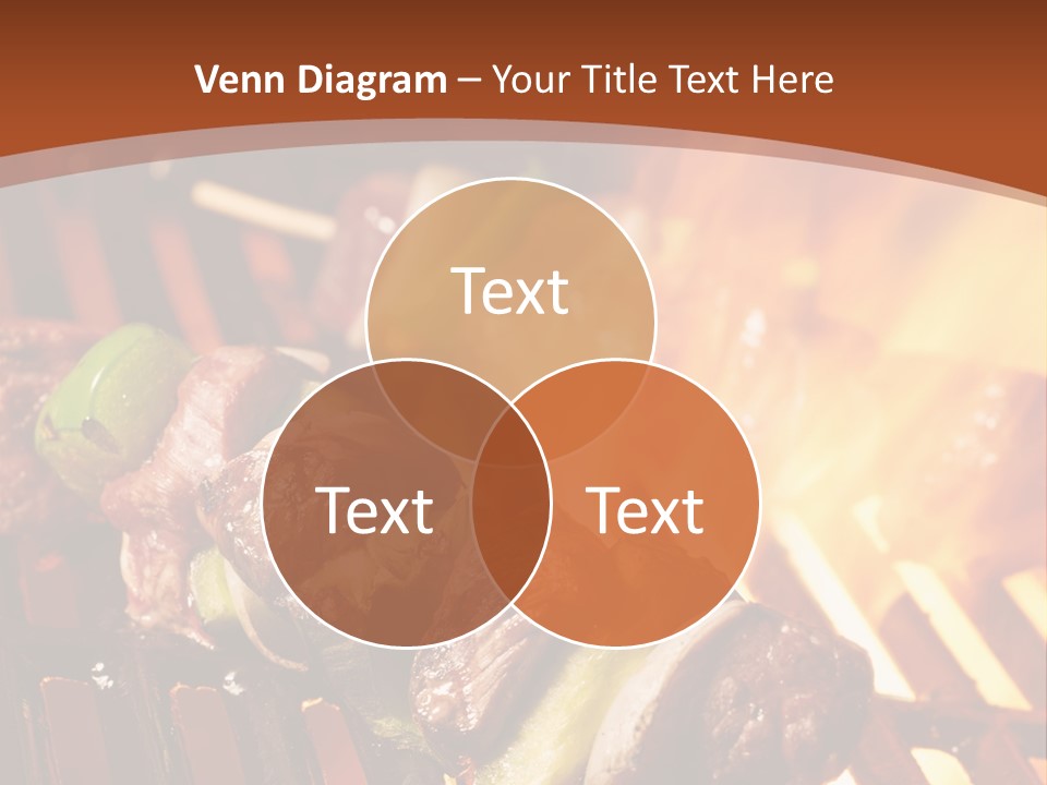 Flame Meat Barbequing PowerPoint Template