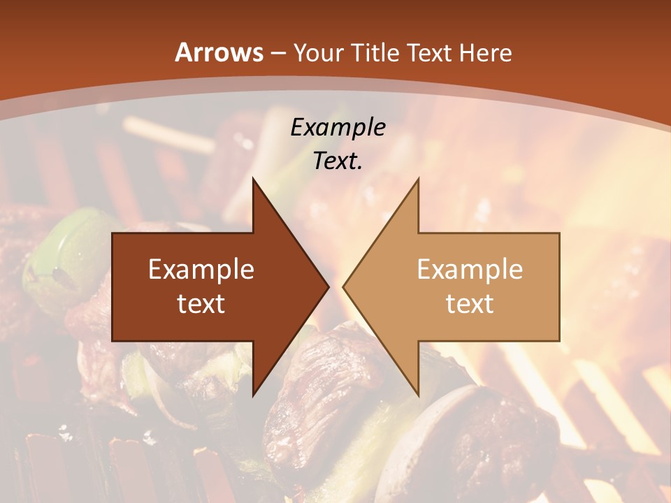 Flame Meat Barbequing PowerPoint Template
