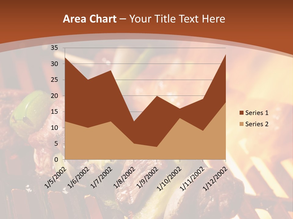 Flame Meat Barbequing PowerPoint Template