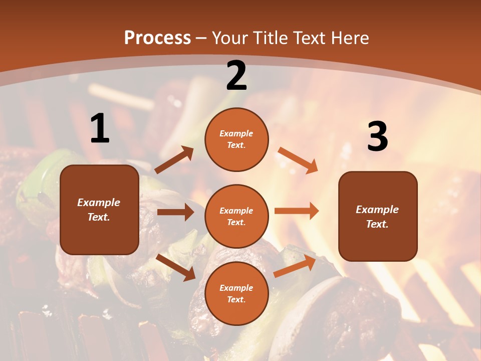 Flame Meat Barbequing PowerPoint Template