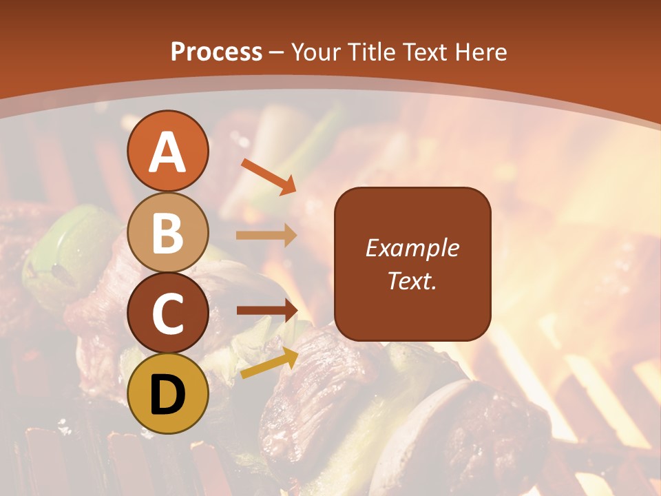 Flame Meat Barbequing PowerPoint Template