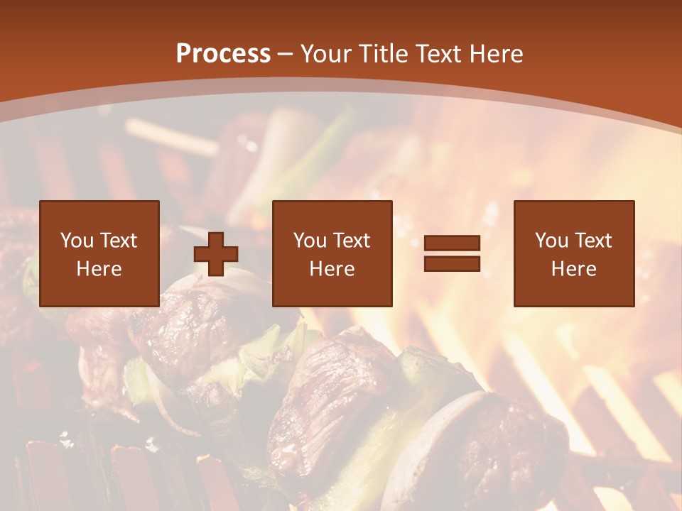 Flame Meat Barbequing PowerPoint Template