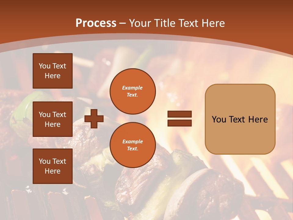 Flame Meat Barbequing PowerPoint Template