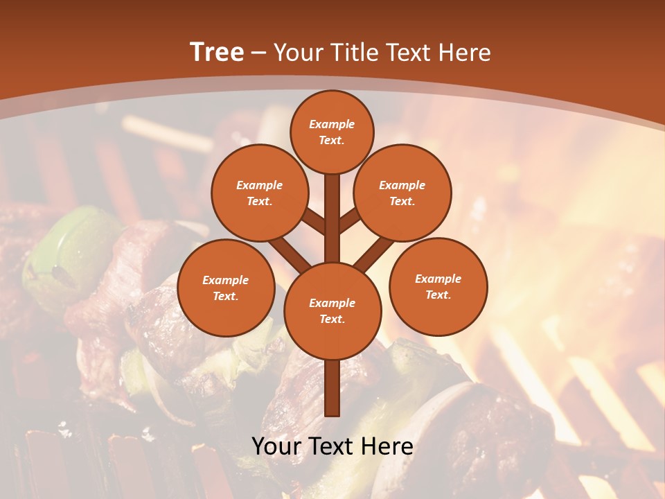 Flame Meat Barbequing PowerPoint Template