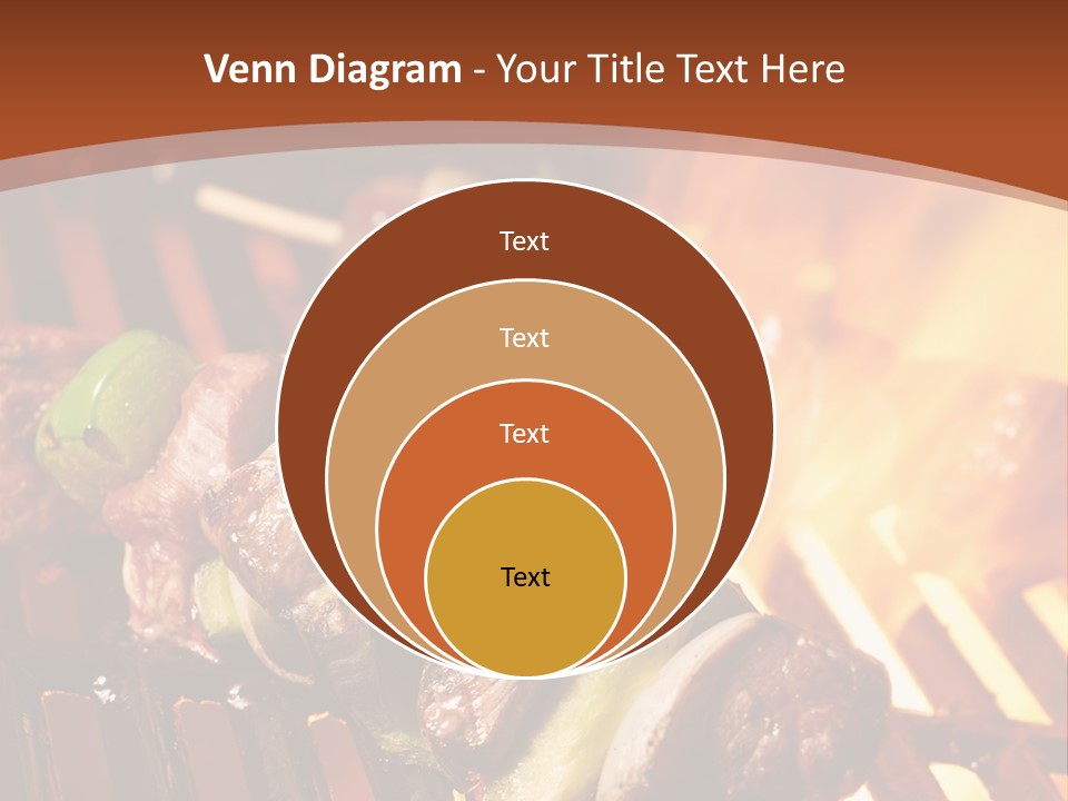 Flame Meat Barbequing PowerPoint Template