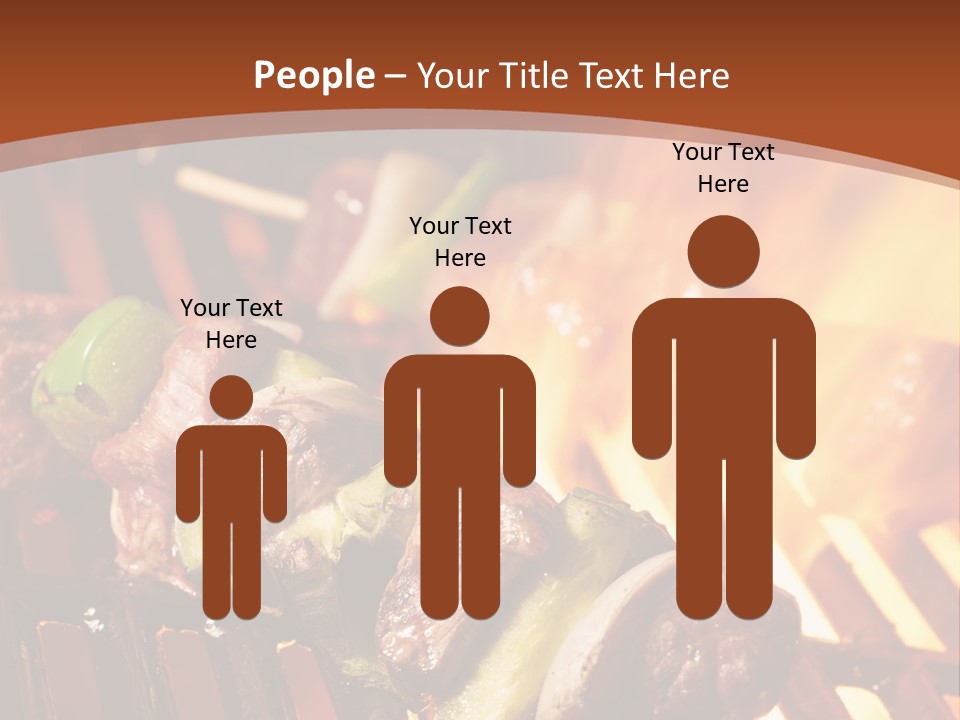Flame Meat Barbequing PowerPoint Template