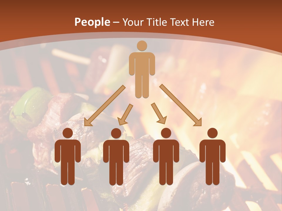 Flame Meat Barbequing PowerPoint Template