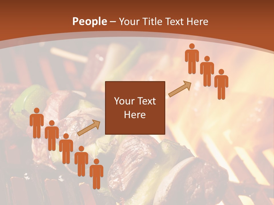 Flame Meat Barbequing PowerPoint Template