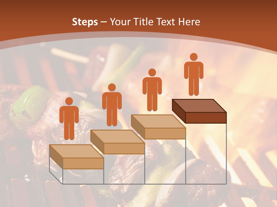 Flame Meat Barbequing PowerPoint Template