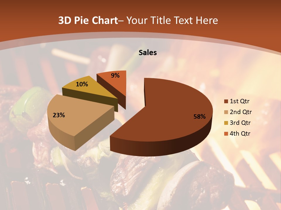 Flame Meat Barbequing PowerPoint Template