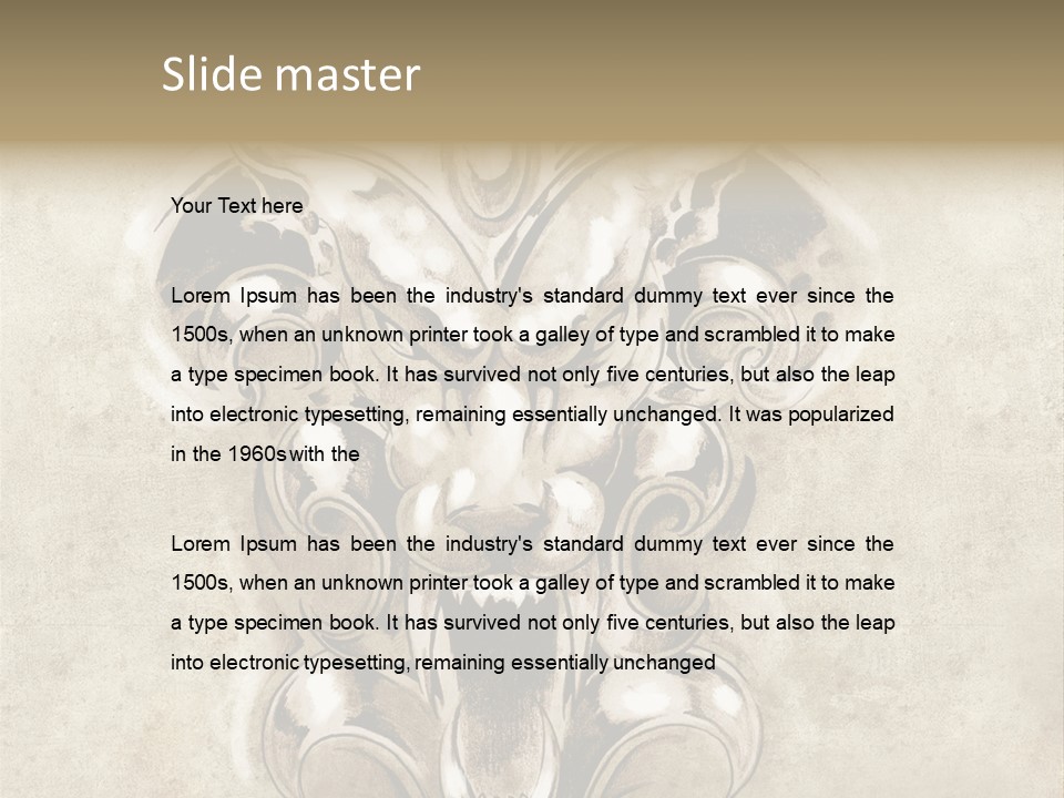 Smile Traditional Decorative PowerPoint Template