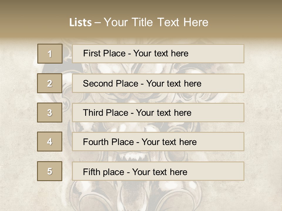 Smile Traditional Decorative PowerPoint Template