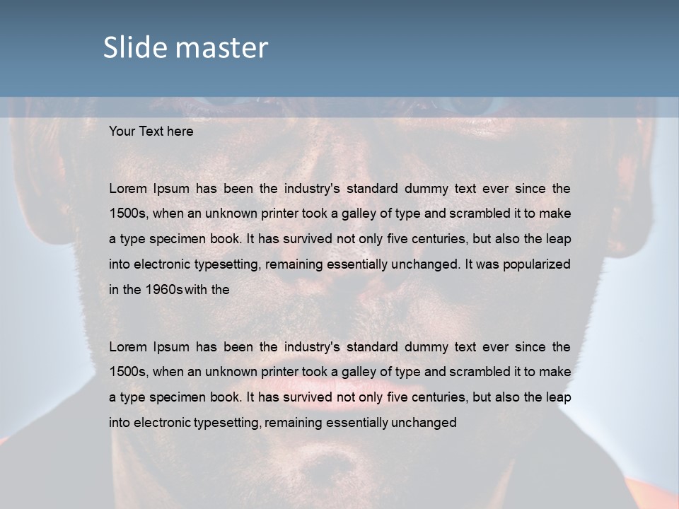 Miner Coal Industry PowerPoint Template