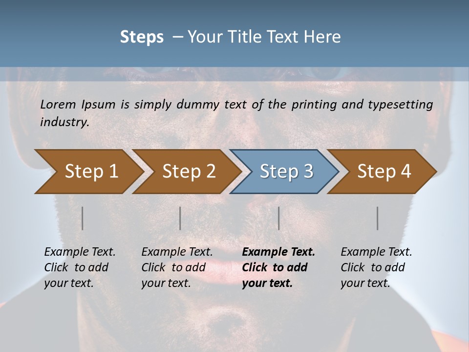 Miner Coal Industry PowerPoint Template