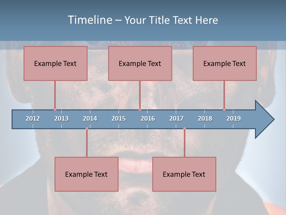 Miner Coal Industry PowerPoint Template