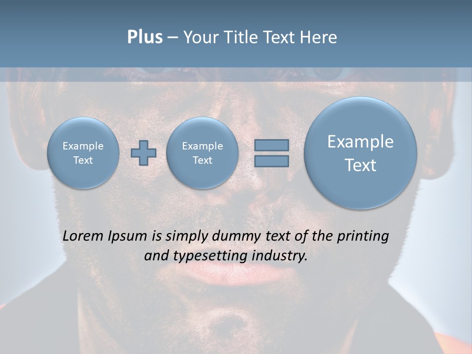 Miner Coal Industry PowerPoint Template