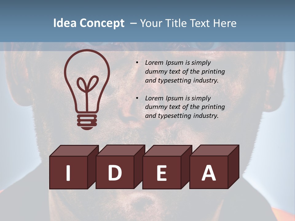 Miner Coal Industry PowerPoint Template