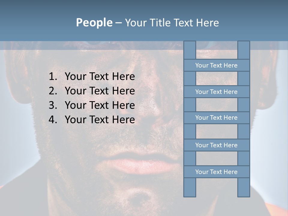Miner Coal Industry PowerPoint Template