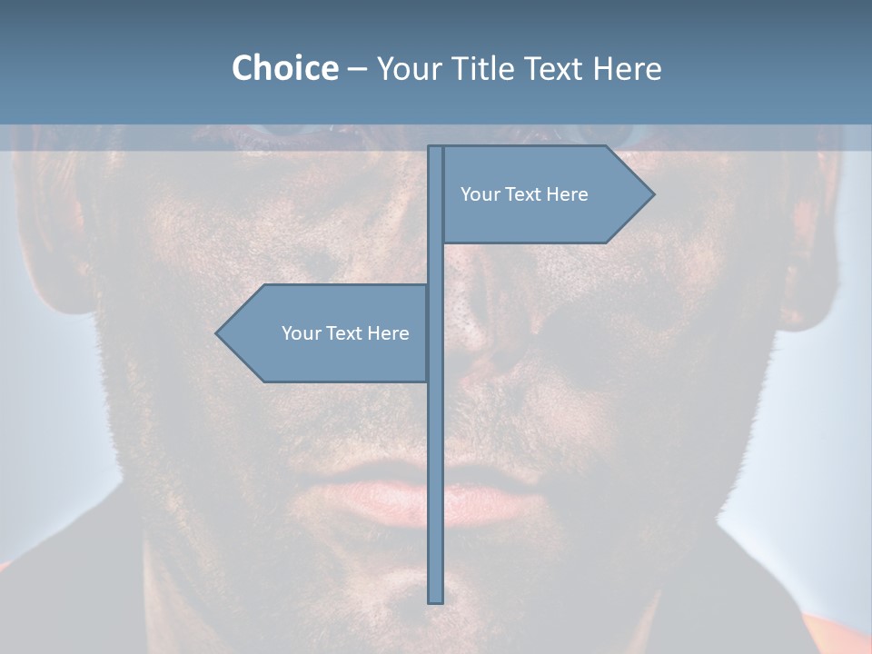 Miner Coal Industry PowerPoint Template