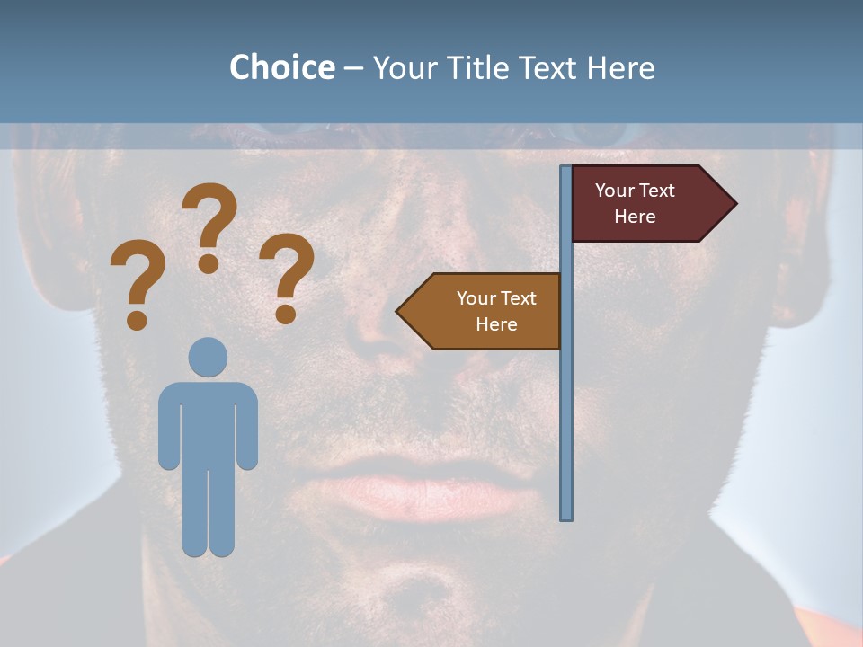 Miner Coal Industry PowerPoint Template