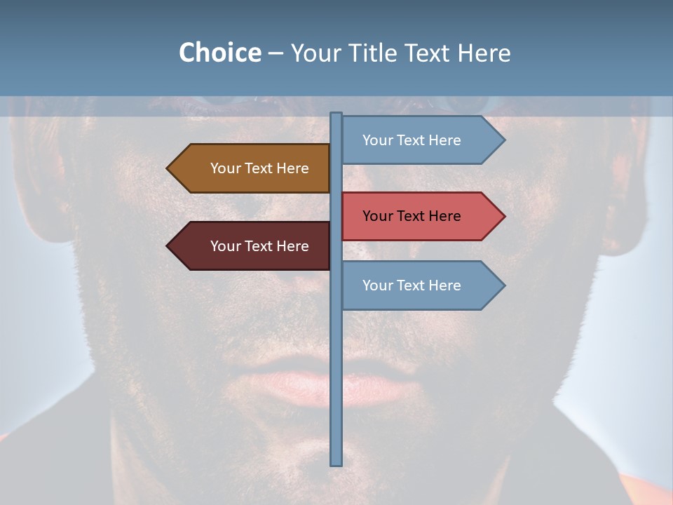 Miner Coal Industry PowerPoint Template