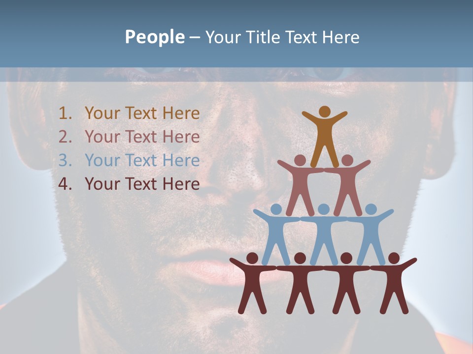 Miner Coal Industry PowerPoint Template