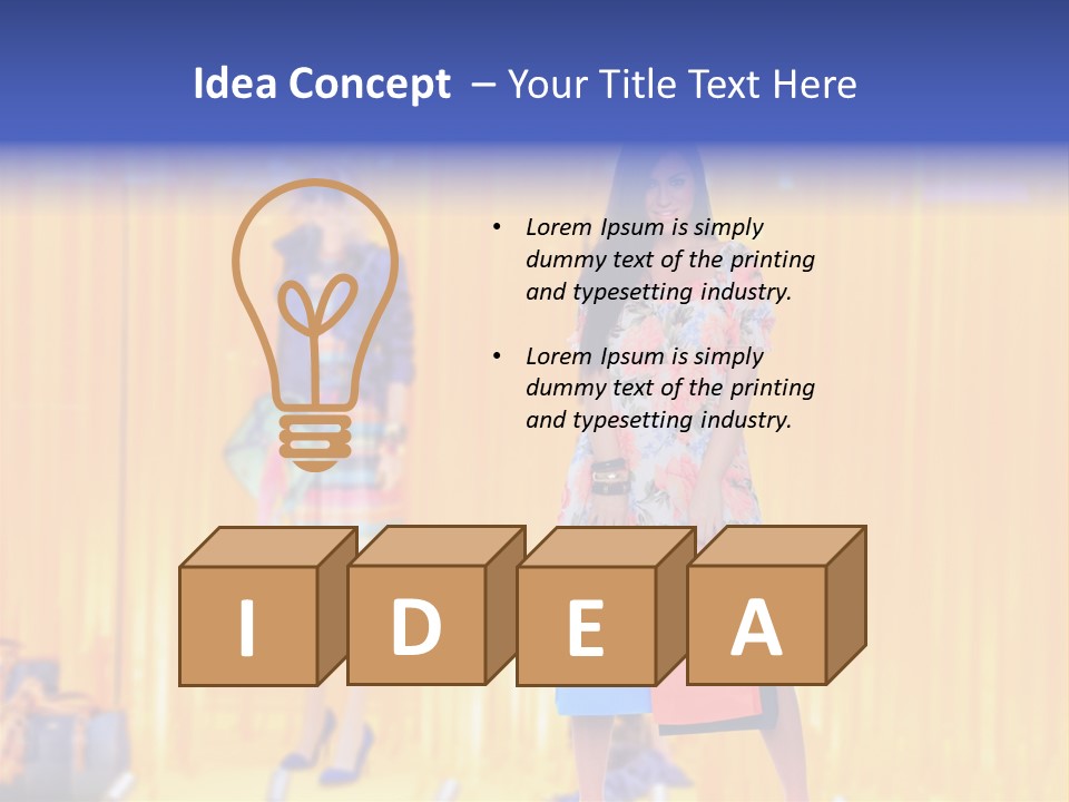 Objects Garment Color PowerPoint Template