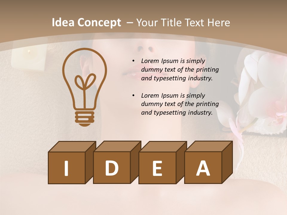 Cleanse Female Luxury PowerPoint Template