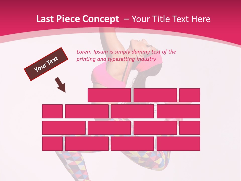 Gymnastic Female Acrobat PowerPoint Template