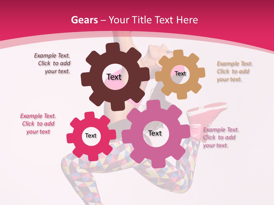 Gymnastic Female Acrobat PowerPoint Template