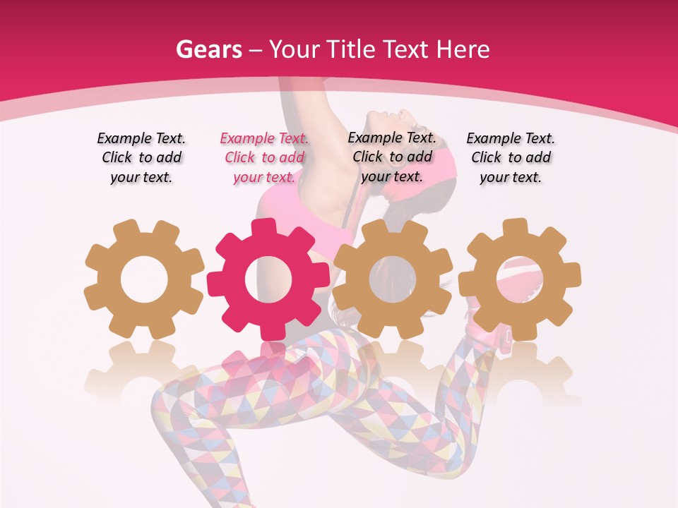 Gymnastic Female Acrobat PowerPoint Template