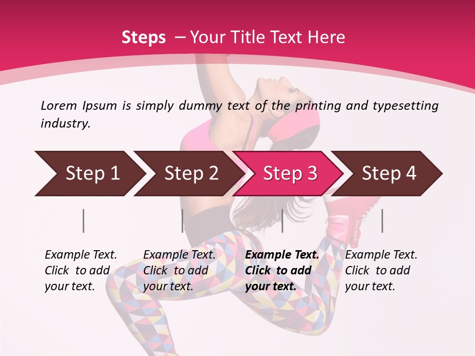 Gymnastic Female Acrobat PowerPoint Template