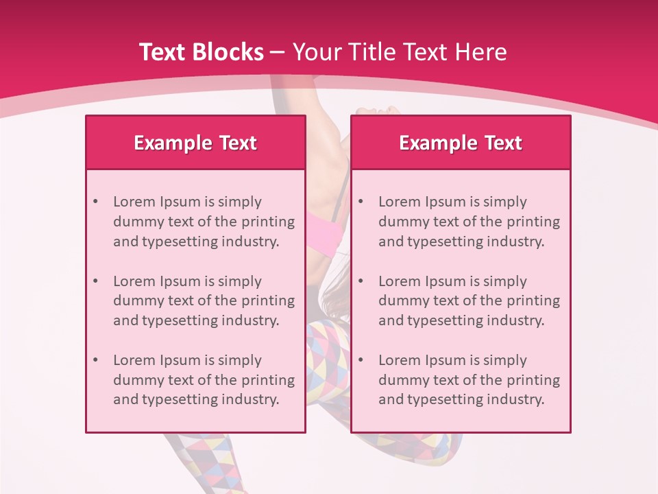 Gymnastic Female Acrobat PowerPoint Template