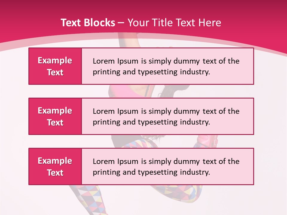 Gymnastic Female Acrobat PowerPoint Template