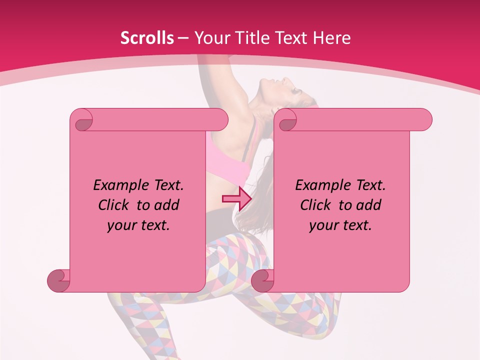 Gymnastic Female Acrobat PowerPoint Template
