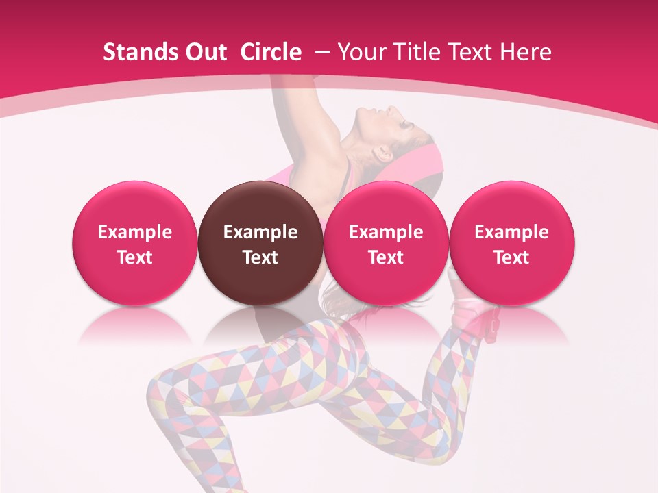 Gymnastic Female Acrobat PowerPoint Template